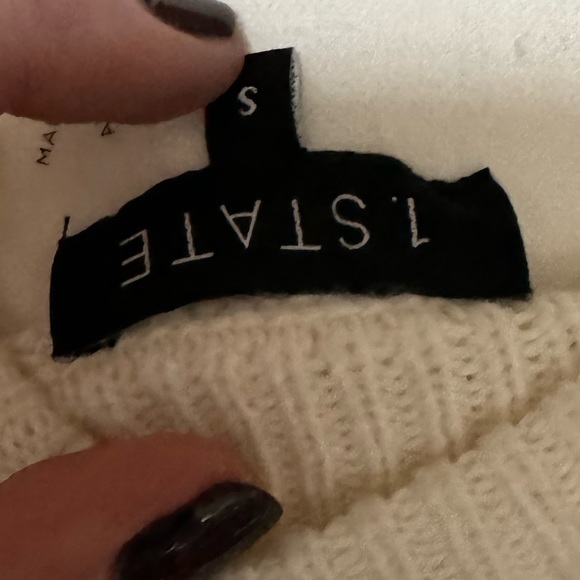 NWT 1.State cream sleeveless sweater top size small - Picture 3 of 5